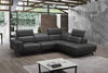 J and M Furniture Couches & Sofa Right Hand Facing Chaise Davenport Modern Sectional in Slate Grey | J&M Furniture