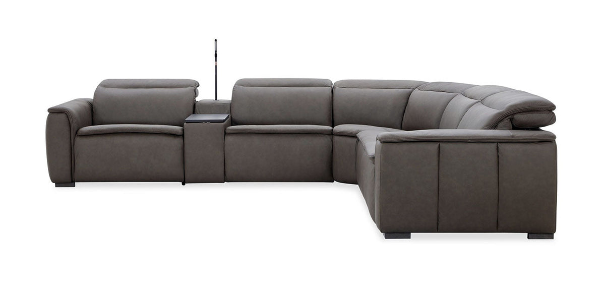 J and M Furniture Couches & Sofa Zen Reclining Sectional & Storage Ottoman | J&M Furniture