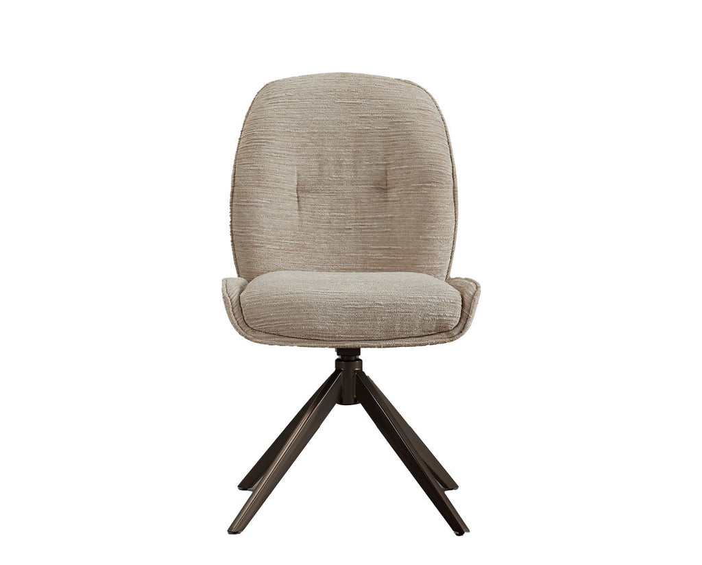J and M Furniture Dining Chair 3116 Swivel Fabric Dining Chair (Pair) | J&M Furniture