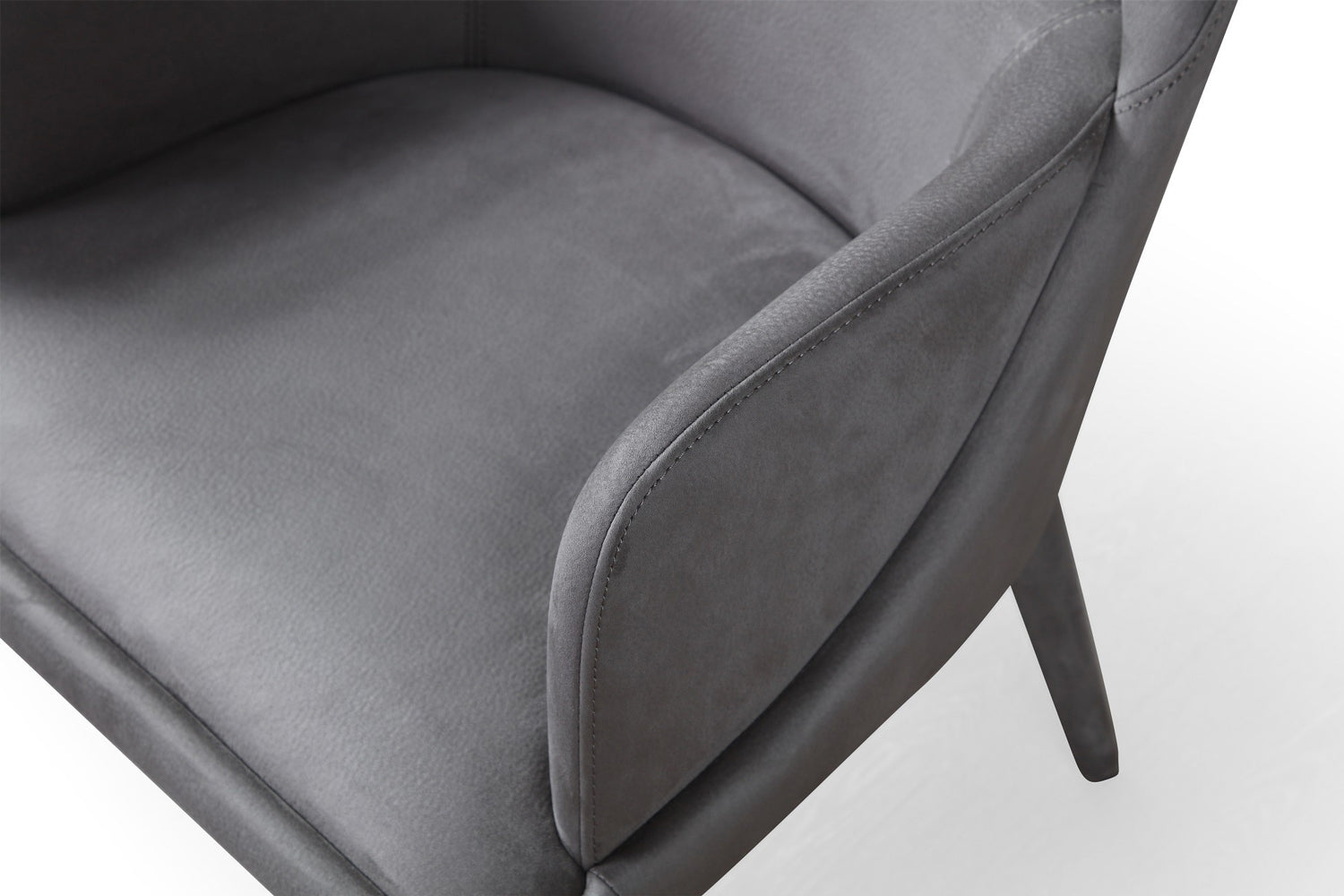 J and M Furniture Dining Chair Baxter Fabric Arm Chair in Grey | J&M Furniture