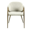 J and M Furniture Dining Chair Enzo Fabric Armchair