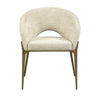 J and M Furniture Dining Chair Hug Fabric Armchair