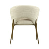 J and M Furniture Dining Chair Hug Fabric Armchair
