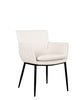 J and M Furniture Dining Chair Kani Leather Armchair in Frost | J&M Furniture