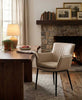 J and M Furniture Dining Chair Kani Leather Armchair in Wheat | J&M Furniture