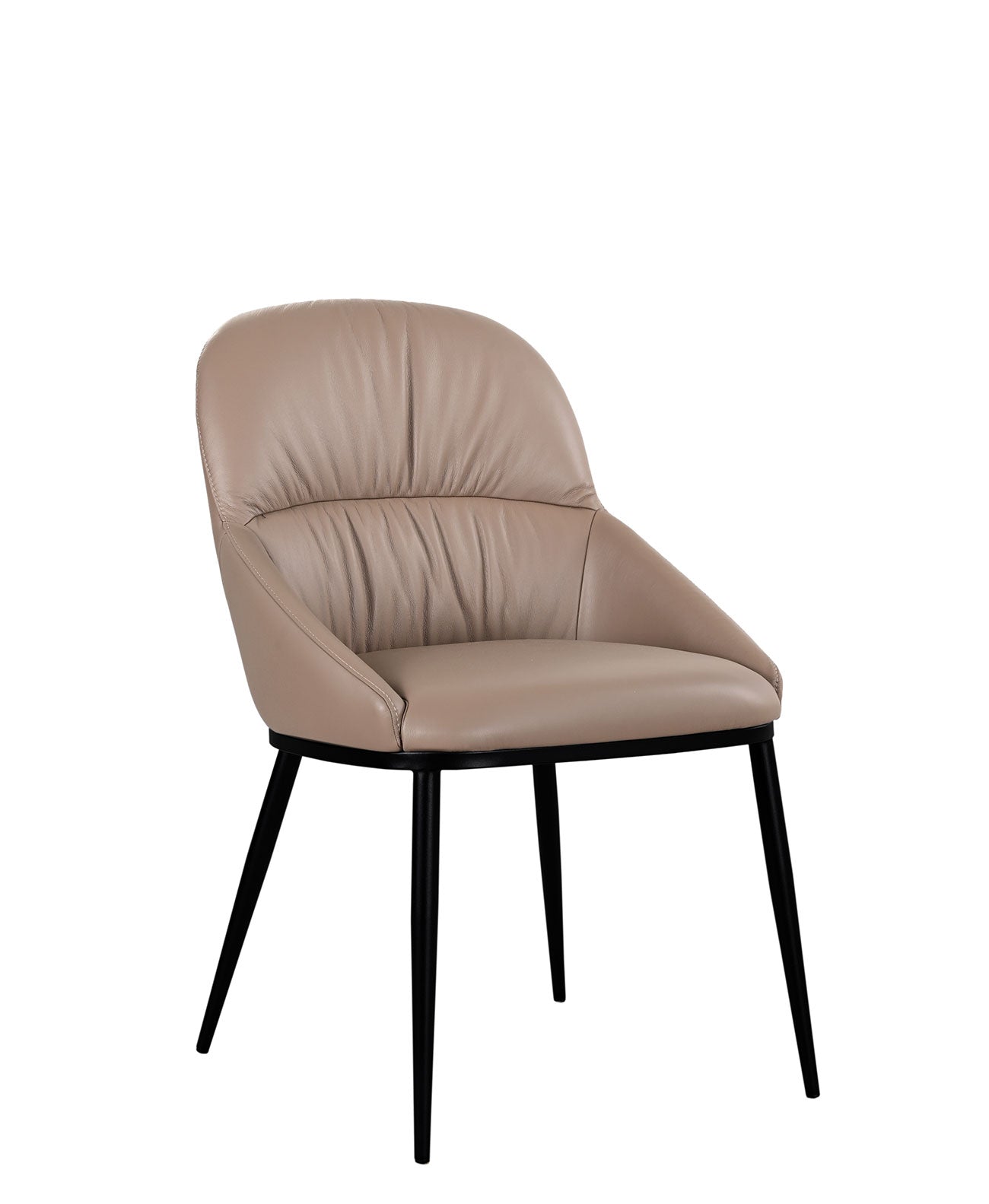 J and M Furniture Dining Chair Kora Leather Chair in Mocha (Pair) | J&M Furniture