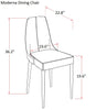 J and M Furniture Dining Chair Moderna Dining Chair in Taupe with Grey legs