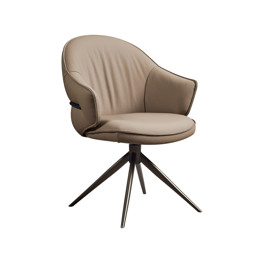 J and M Furniture Dining Chair Nova Swivel Armchair