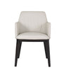 J and M Furniture Dining Chair Osaka Leather Armchair in Light Grey | J&M Furniture