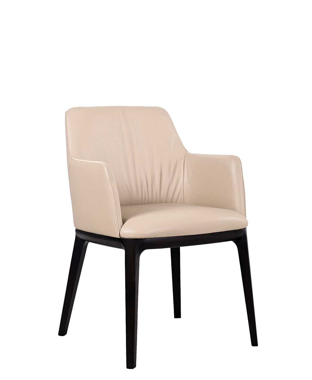 J and M Furniture Dining Chair Osaka Leather Armchair in Light Mocha | J&M Furniture
