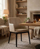 J and M Furniture Dining Chair Osaka Leather Armchair in Light Mocha | J&M Furniture