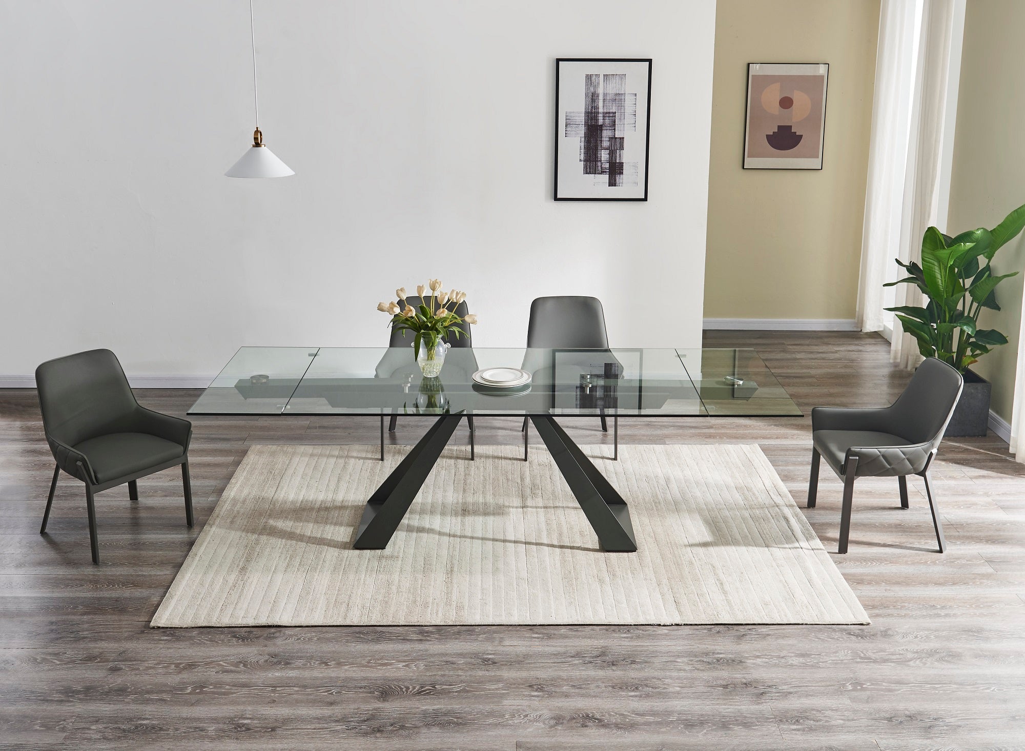 J and M Furniture Dining Sets San Diego Extension Table