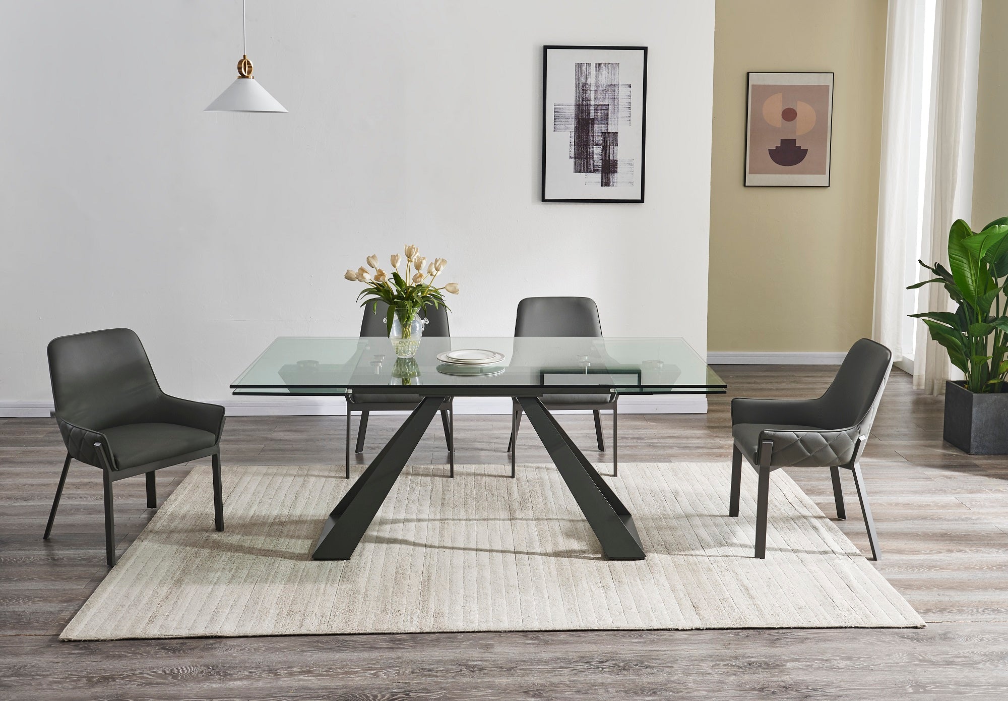 J and M Furniture Dining Sets San Diego Extension Table