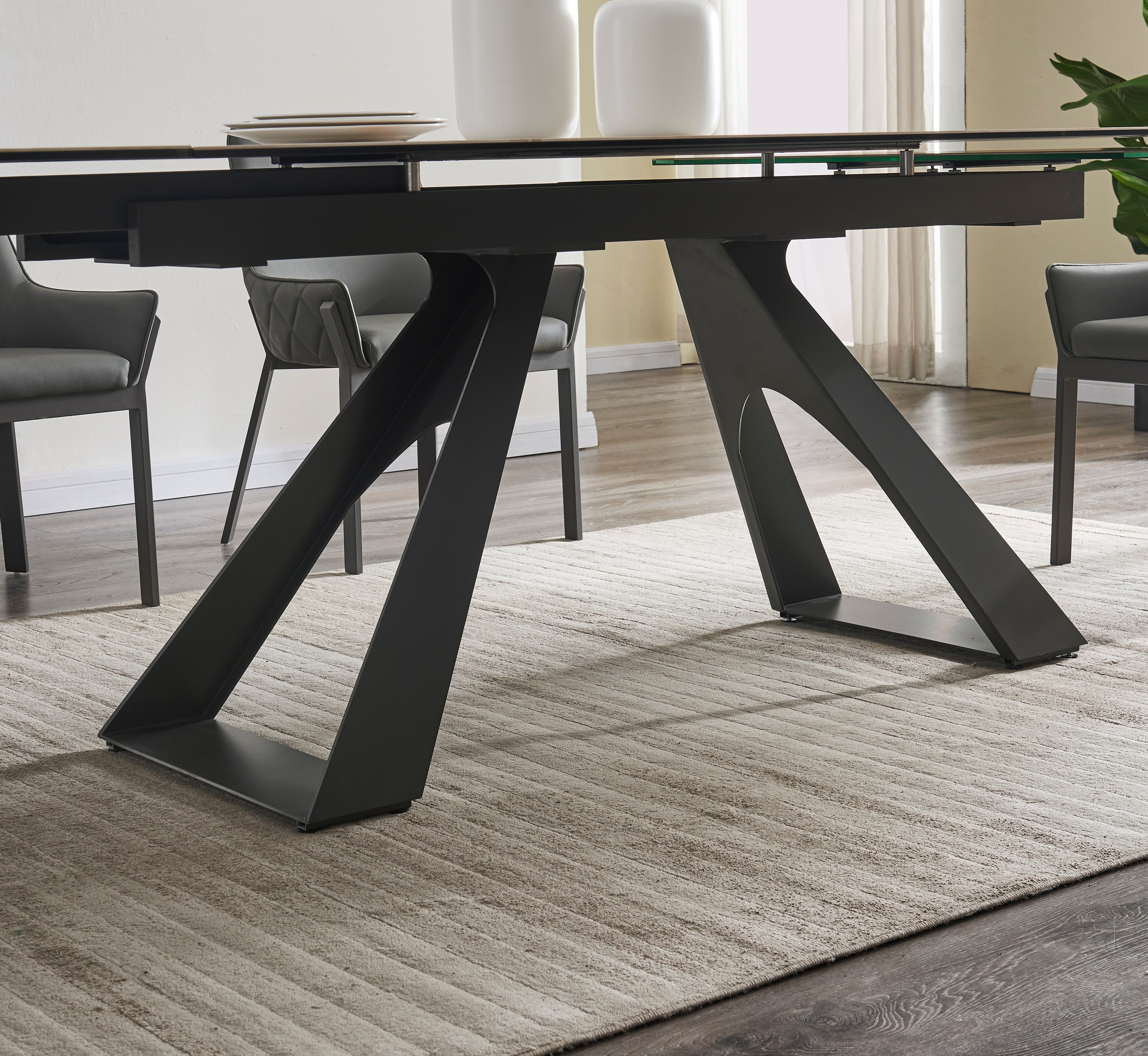 J and M Furniture Dining Sets Swan Extension Table