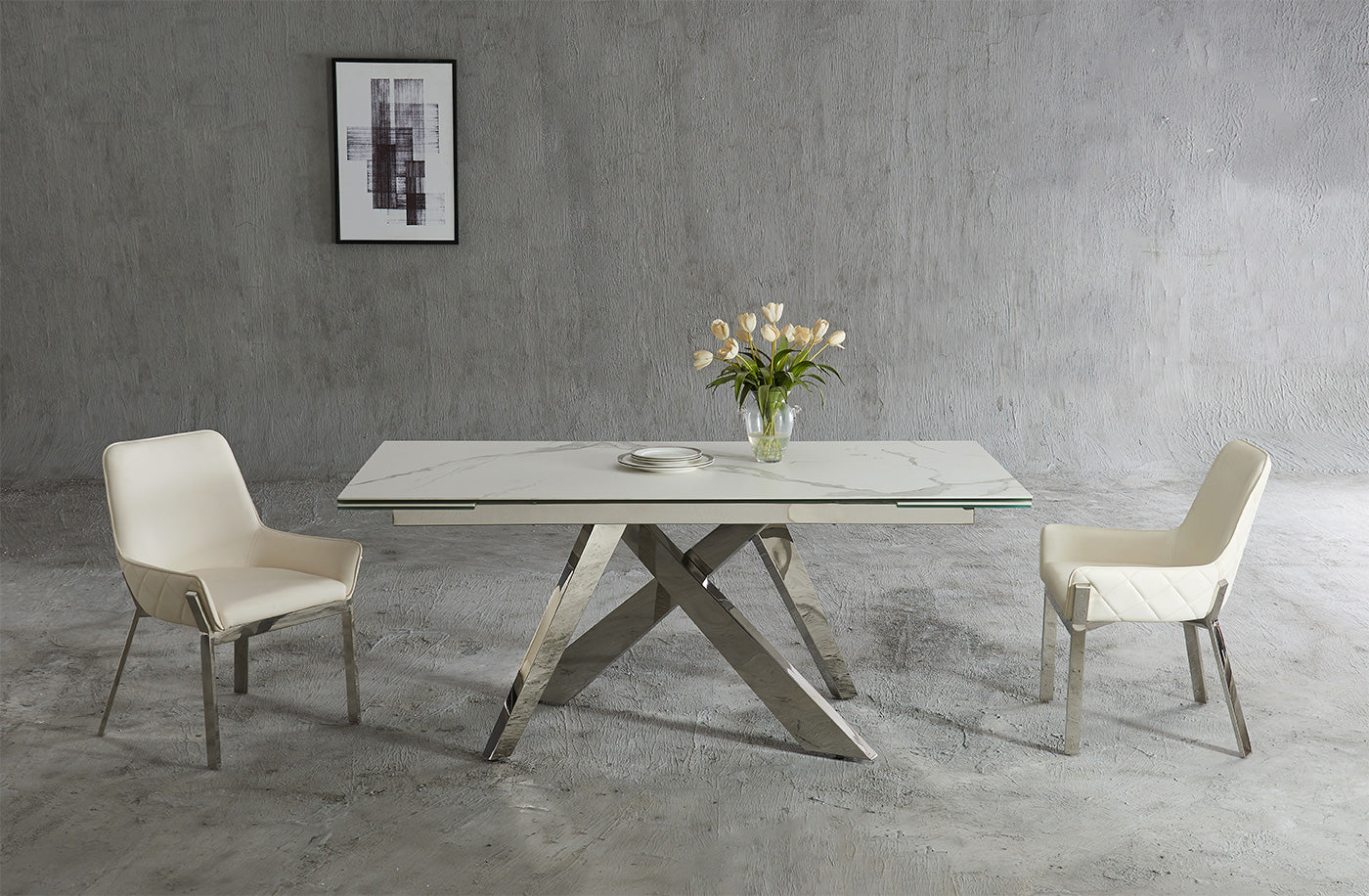 J and M Furniture Dining Table Carrara Extension Dining Table | J&M Furniture