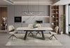 J and M Furniture Dining Table Warm Travertine Extension Table | J&M Furniture