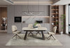 J and M Furniture Dining Table Warm Travertine Extension Table | J&M Furniture