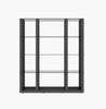 J and M Furniture Display & Storage Grey Cloud  Wall Unit in High Gloss