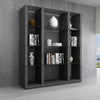 J and M Furniture Display & Storage Grey Cloud  Wall Unit in High Gloss
