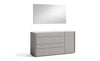 J and M Furniture Dresser Add Dresser & Mirror Faro Dresser & Mirror in Grey