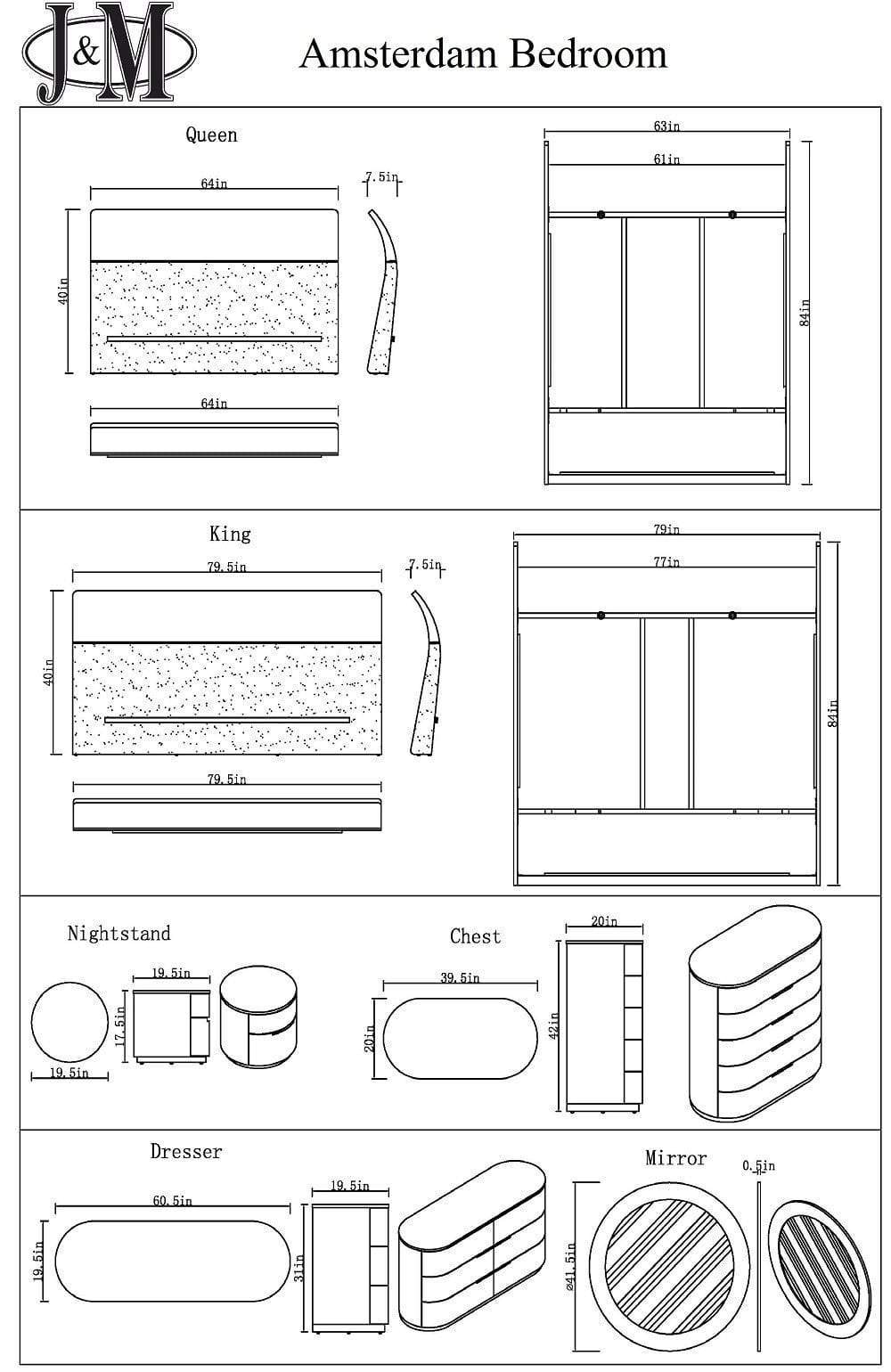 J and M Furniture Dresser Amsterdam Dresser & Mirror