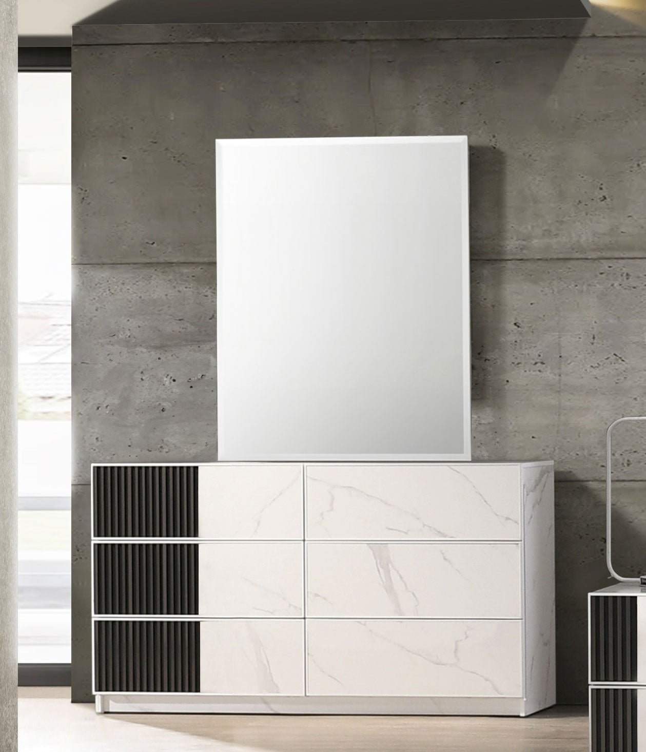 J and M Furniture Dresser Bianca Dresser & Mirror