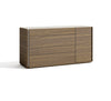 J and M Furniture Dresser Faro Dresser & Mirror in Walnut