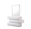 J and M Furniture Dresser Milan Dresser & Mirror in White