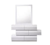 J and M Furniture Dresser Milan Dresser & Mirror in White