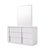 J and M Furniture Dresser Palermo Dresser & Mirror in White