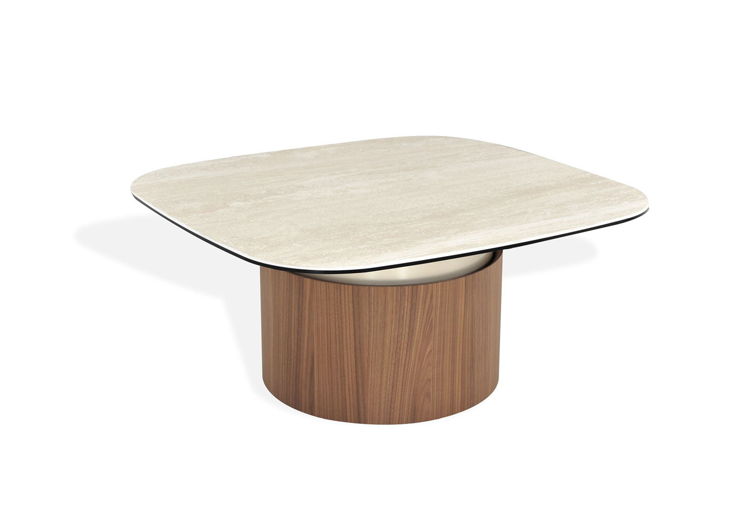 J and M Furniture End Table Balsato Coffee Table with Travertine Look Ceramic Top | J&M Furniture