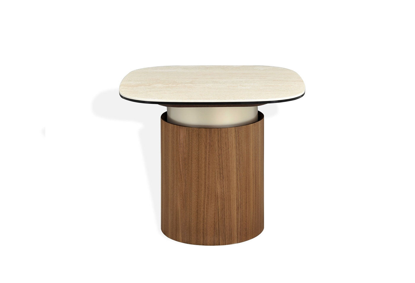 J and M Furniture End Table Balsato End Table with Travertine Look Ceramic Top | J&M Furniture