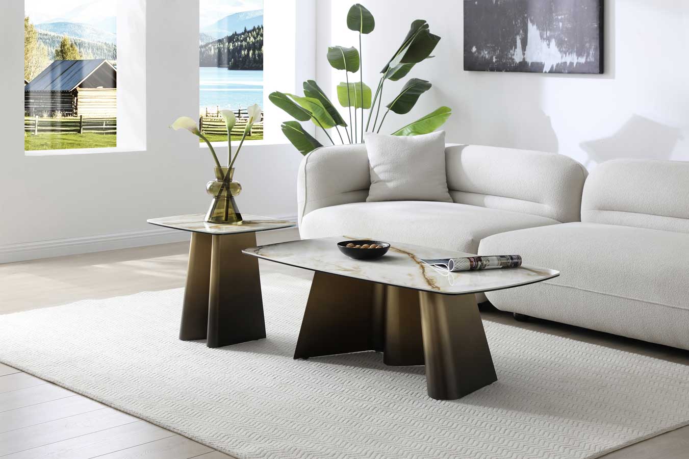 J and M Furniture End Table Bastione Coffee Table | J&M Furniture