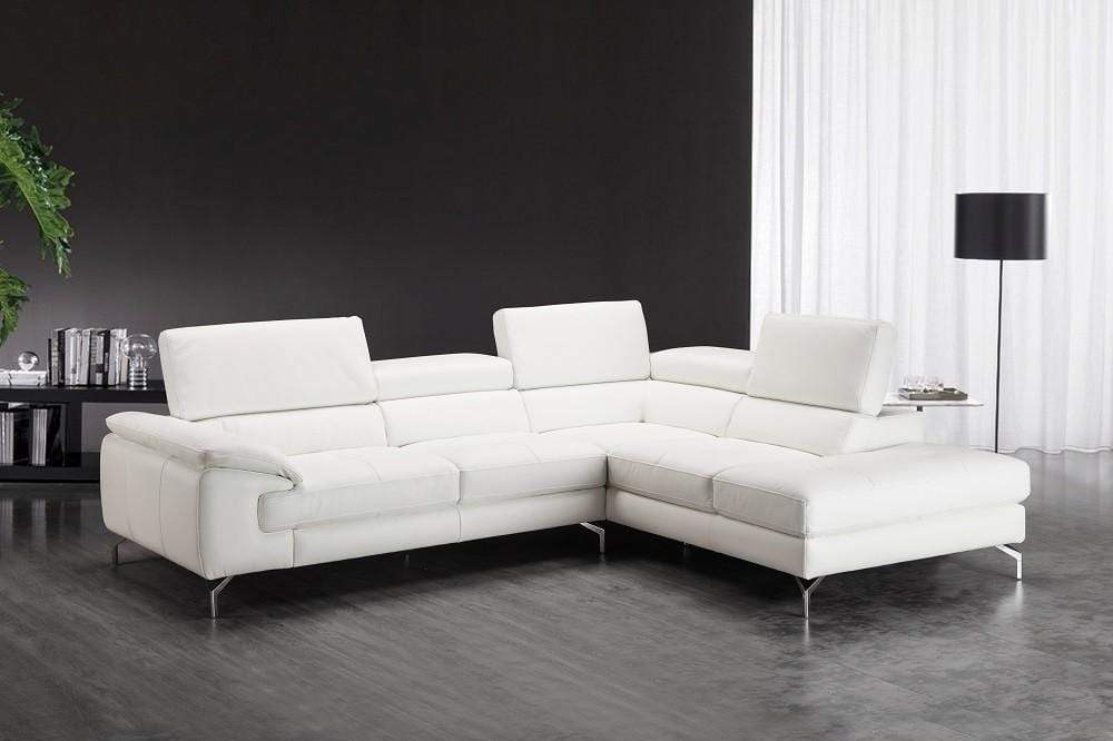 J and M Furniture Living Room A973 Modern Sectional in Dark Grey