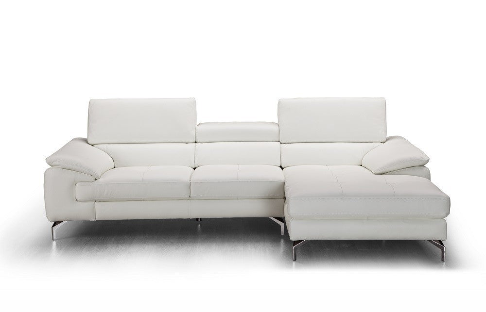 J and M Furniture Living Room A973b Premium Leather Sectional in Caramel