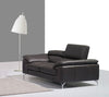 J and M Furniture Living Room Add Loveseat A973 Premium Leather Sofa Set in Black