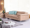 J and M Furniture Living Room Add Loveseat A973 Premium Leather Sofa Set in Peanut