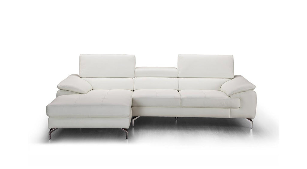 J and M Furniture Living Room Left Hand Facing Chaise Alice Premium Leather Sectional