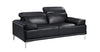 J and M Furniture Living Room Nicolo Sofa Collection In Black