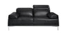 J and M Furniture Living Room Nicolo Sofa Collection In Black