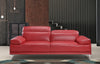 J and M Furniture Living Room Nicolo Sofa Collection In Red