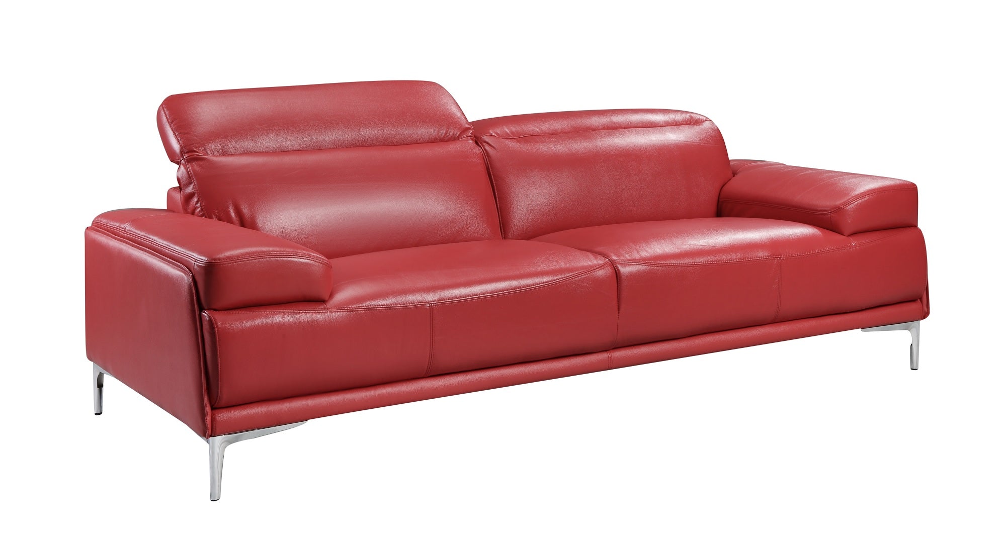 J and M Furniture Living Room Nicolo Sofa Collection In Red