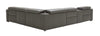 J and M Furniture Living Room Picasso 6pc Motion Sectional In Dark Grey