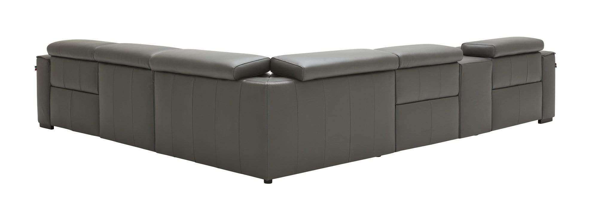 J and M Furniture Living Room Picasso 6pc Motion Sectional In Dark Grey