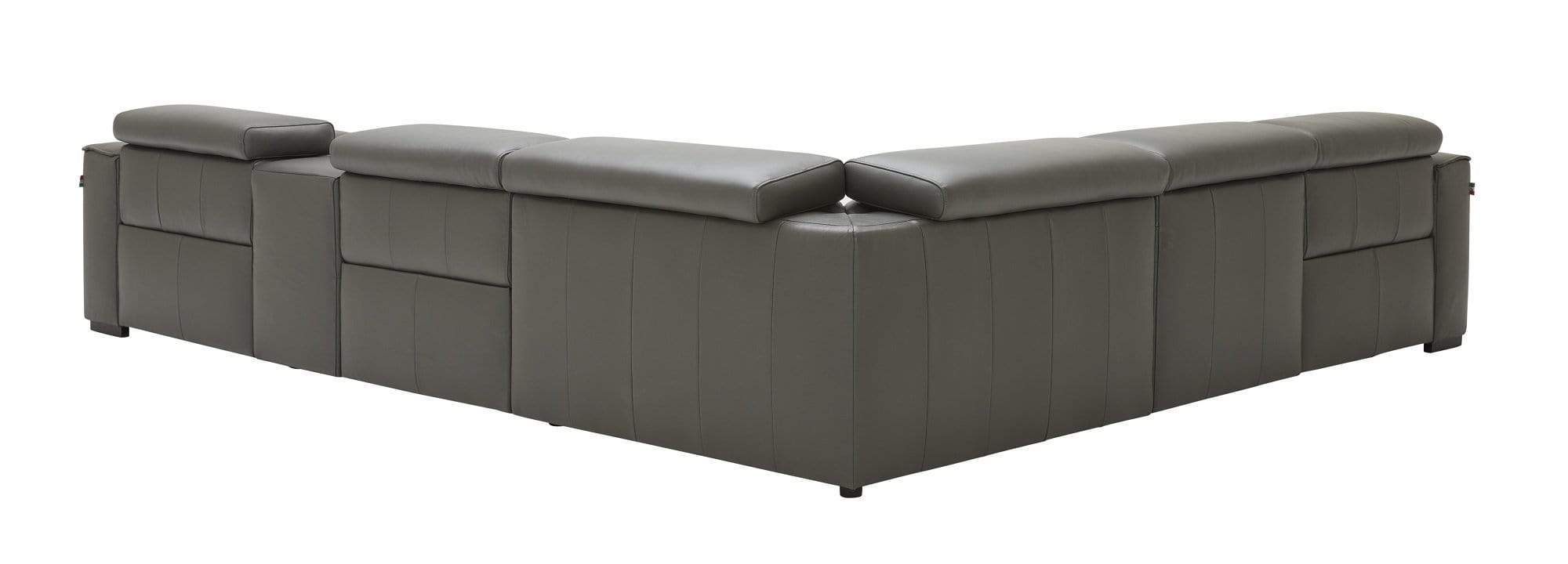 J and M Furniture Living Room Picasso 6pc Motion Sectional In Dark Grey