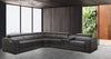 J and M Furniture Living Room Picasso 6pc Motion Sectional In Dark Grey