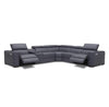 J and M Furniture Living Room Picasso 6pc Motion Sectional In Dark Grey