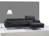 J and M Furniture Living Room Right Hand Facing Chaise A973b Premium Leather Sectional in Black