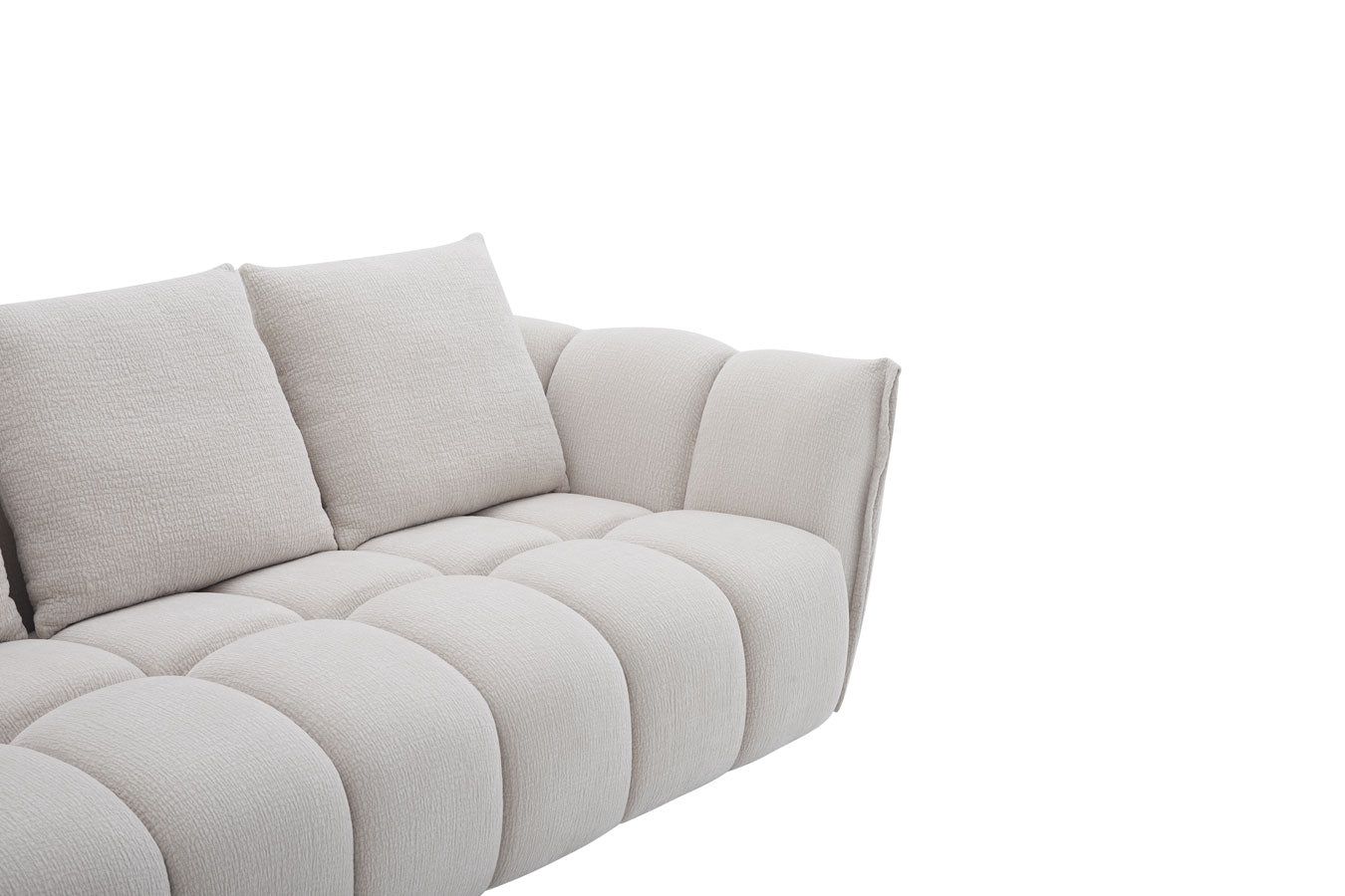 J and M Furniture Loveseat Lennox Fabric Loveseat in Light Grey | J&M Furniture