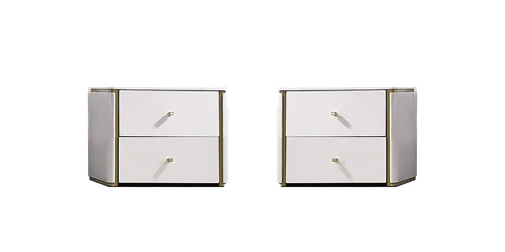 J and M Furniture Nightstands 2 Nightstands Lucera Nightstand